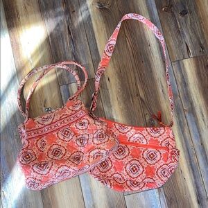 Two Vera Bradley Bags in retired print Paprika